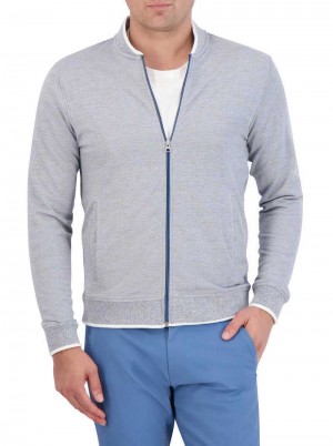 Robert Graham Ackerman Long Sleeve Knit Niebieskie | UTYJXO859