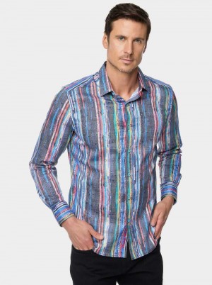 Robert Graham Baja Long Sleeve Button Down Shirt Multi | QJYSHT049