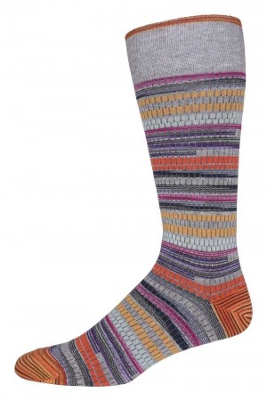 Robert Graham Baja Sock Szare | XSPNQK086