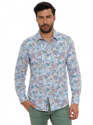 Robert Graham Delray Long Sleeve Knit Shirt Multi | KTZEOX410