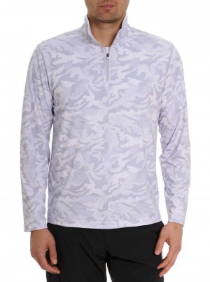 Robert Graham Faro Long Sleeve Knit Białe | ZAWEOY726