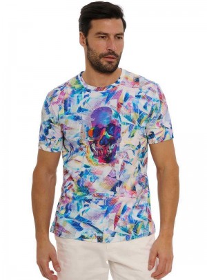 Robert Graham Kaleidoskull T-shirt Multi | WGHUNV289