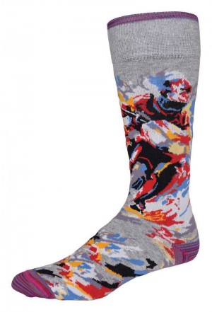 Robert Graham Knightsbridge Sock Szare | SZBXWL013