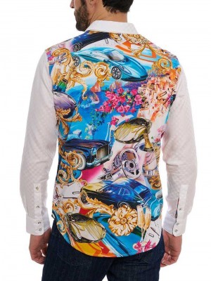 Robert Graham Limited Edition Behind The Wheel Long Sleeve Button Down Shirt Classic | ZYAGWD341