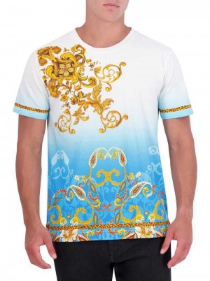 Robert Graham Limited Edition Golden Scrolls T-shirt Multi | ESCMUY841