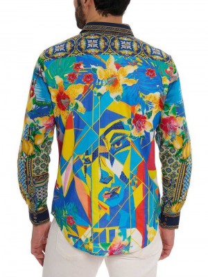 Robert Graham Limited Edition Toast The Coast Long Sleeve Button Down Shirt Multi | BZKOLG285