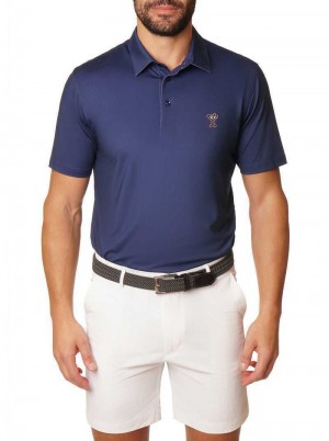 Robert Graham Martini Time Polo Granatowe | UMXPNY279