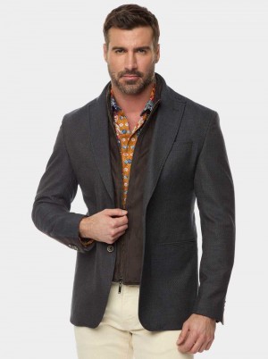 Robert Graham The Jetset Ii Woven Sport Coat Brązowe | AMRHPQ087