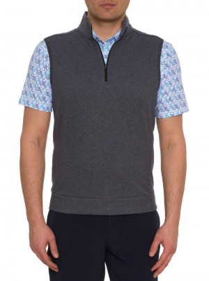 Robert Graham Treviso Performance Vest Charcoal | SLFHGO396