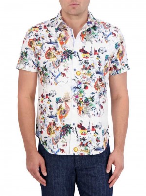 Robert Graham Trippin Short Sleeve Button Down Shirt Multi | ISUOMH854