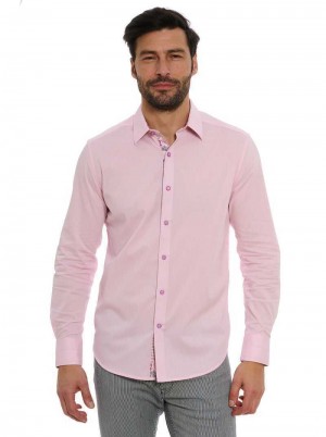 Robert Graham Wayfarer Long Sleeve Button Down Shirt Różowe | KSBLNI802