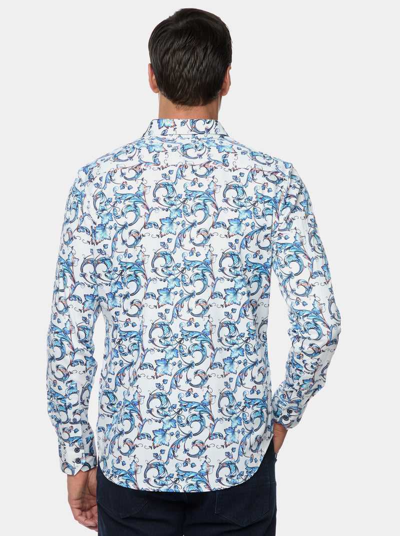 Robert Graham Acosta Long Sleeve Button Down Shirt Niebieskie | IBPRWJ502