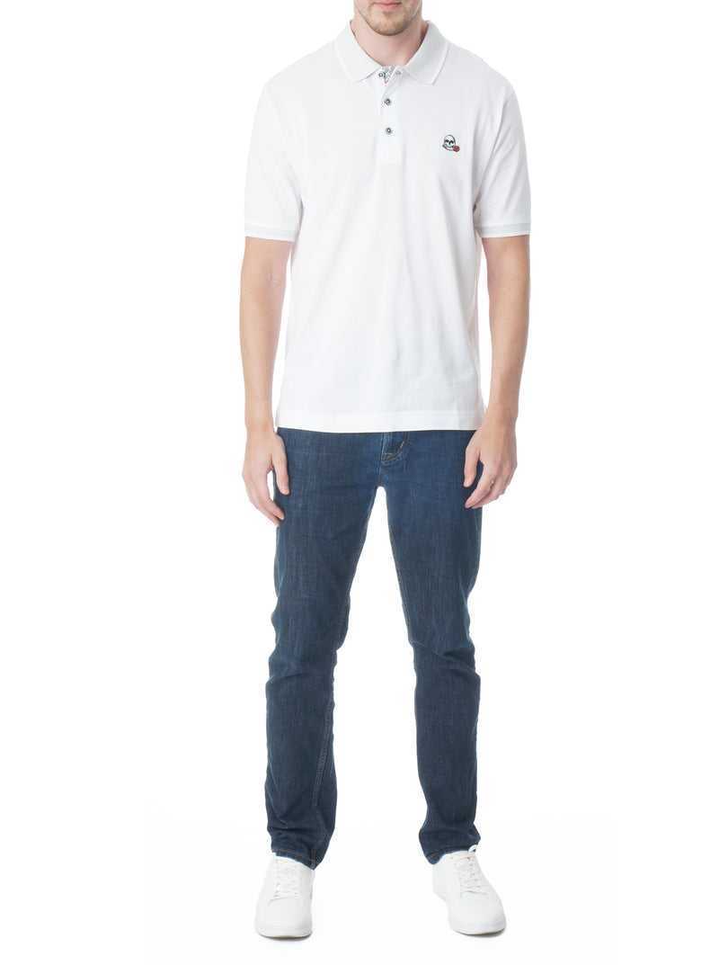 Robert Graham Archie Polo Tall Głęboka Niebieskie | VNUYOE562