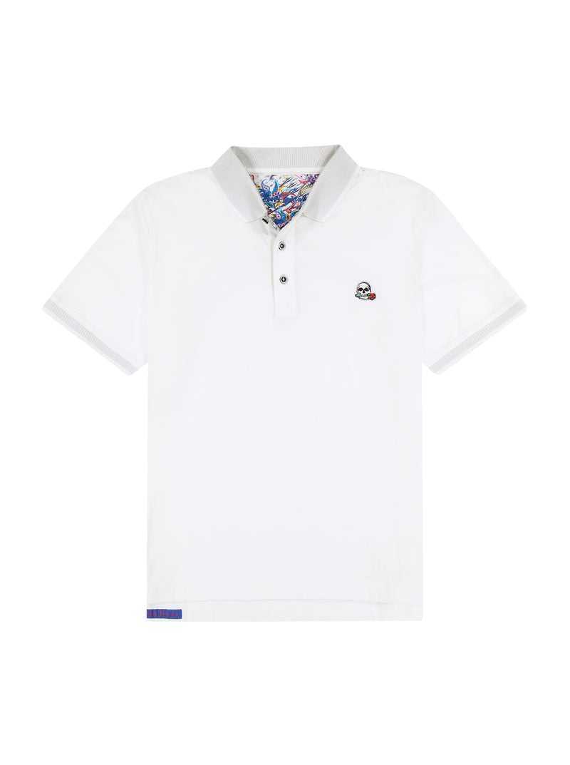 Robert Graham Archie Polo Tall Głęboka Niebieskie | VNUYOE562