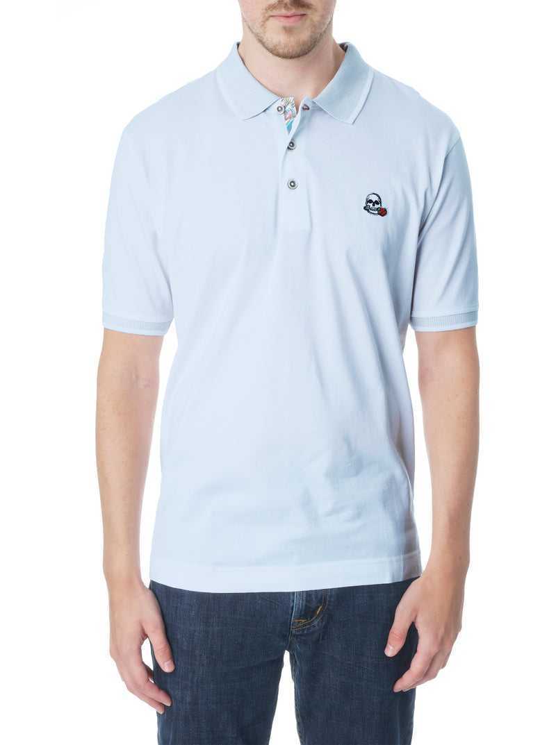 Robert Graham Archie Polo Tall Głęboka Niebieskie | VNUYOE562