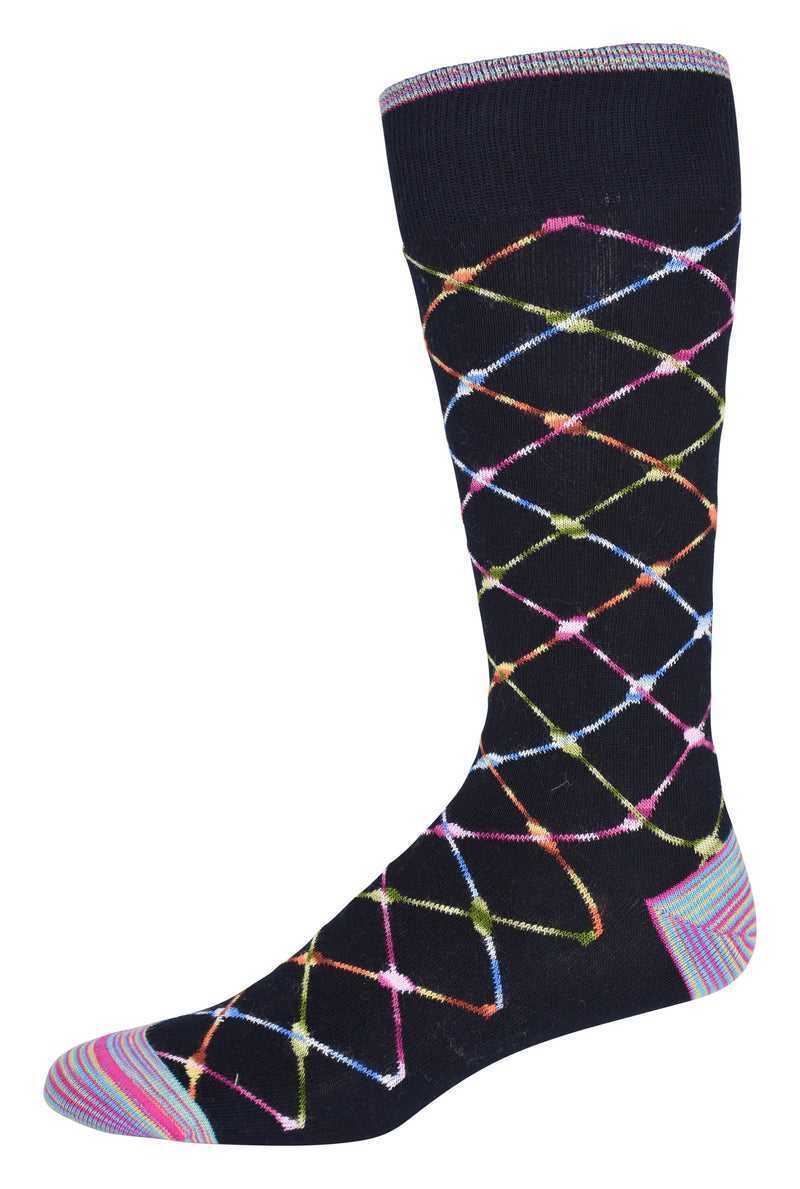 Robert Graham Ashbrook Sock Granatowe | HASGEB831