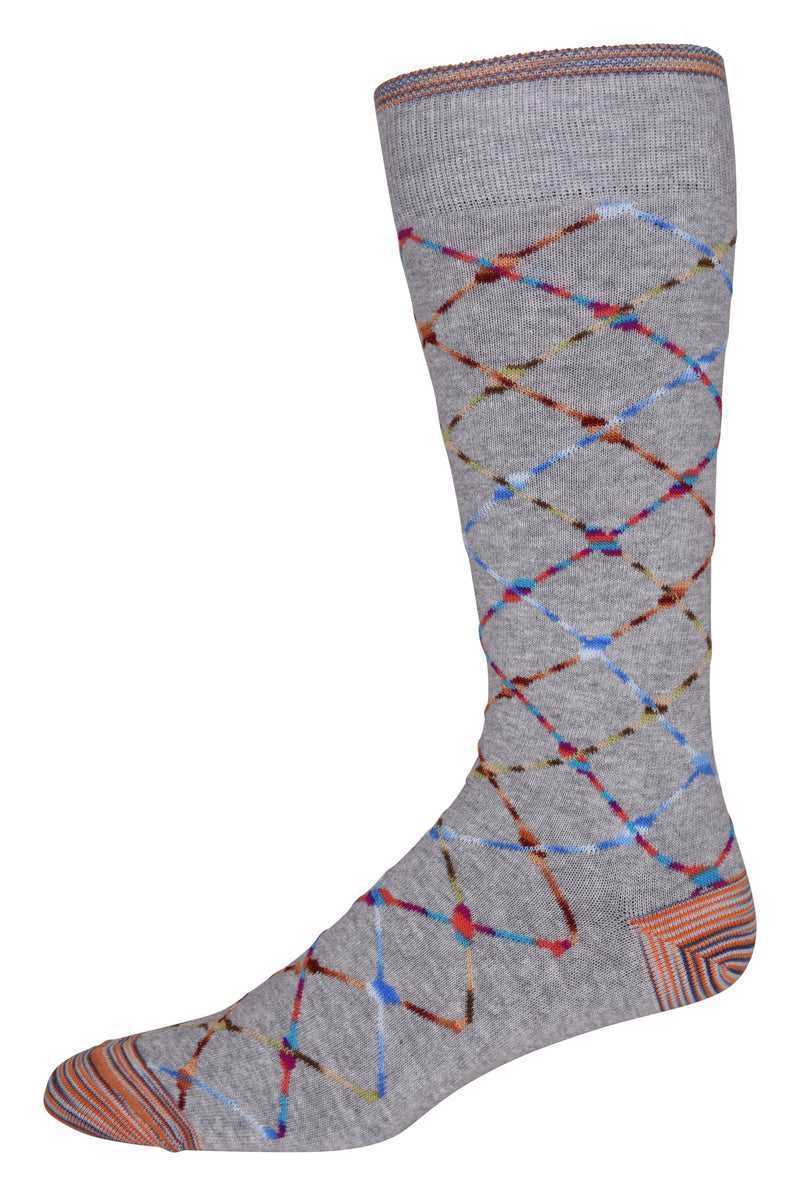 Robert Graham Ashbrook Sock Szare | OXKPID683