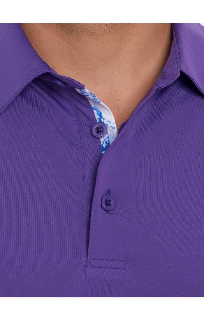 Robert Graham Axelsen Performance Polo Fioletowe | XWYLDE658