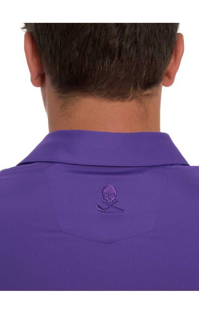 Robert Graham Axelsen Performance Polo Fioletowe | XWYLDE658