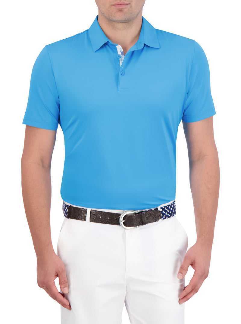 Robert Graham Axelsen Performance Polo Niebieskie | WXBLUY203