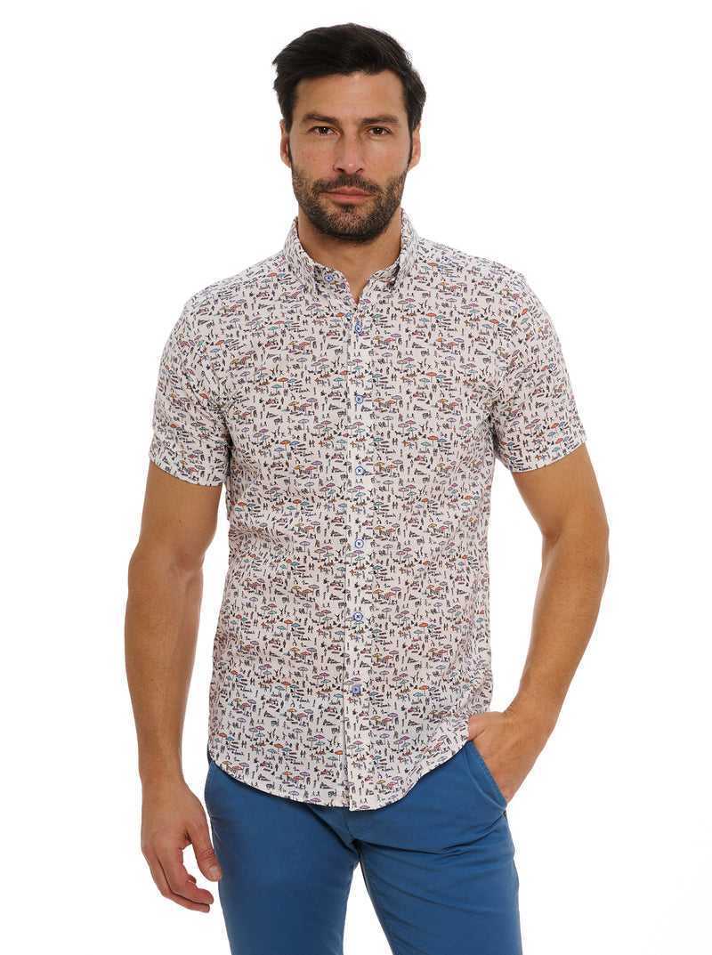 Robert Graham Beach Bound Short Sleeve Button Down Shirt Multi | UQSEHC170