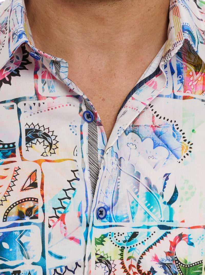 Robert Graham Belize Short Sleeve Button Down Shirt Tall Multi | USOAJZ976