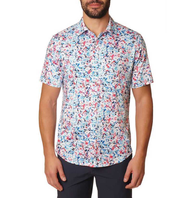 Robert Graham Blanes Short Sleeve Knit Shirt Multi | QVHFON947