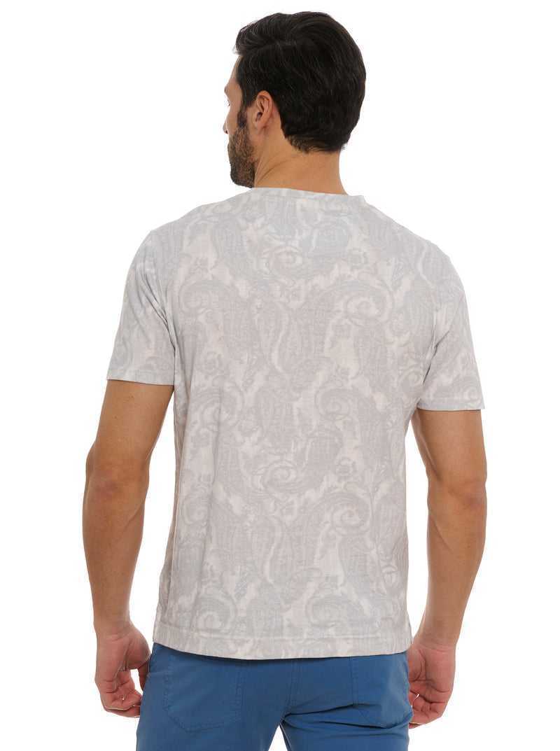 Robert Graham Bodhi T-shirt Granatowe | IGSUWQ015