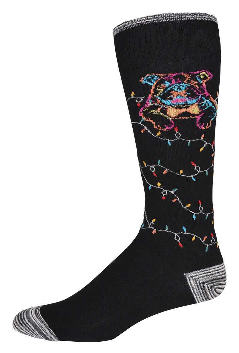 Robert Graham Bowtie Graham Sock Czarne | UILFBJ381