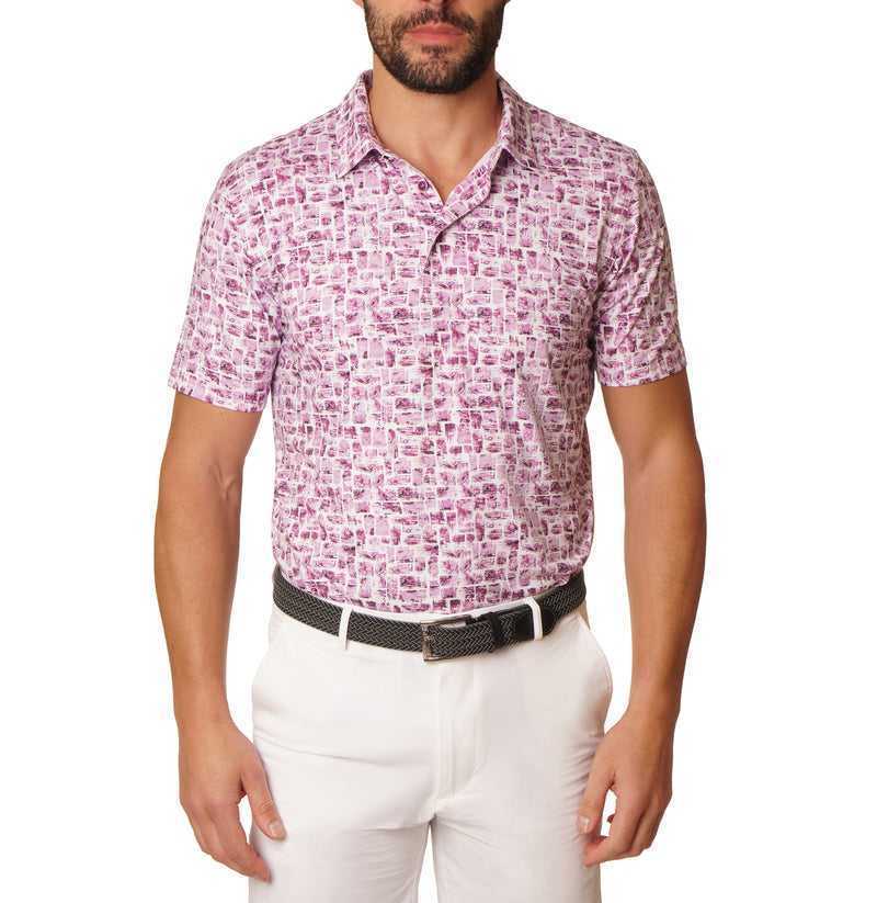 Robert Graham Brockman Polo Berry | RKVQXF930