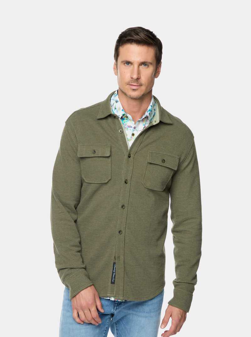 Robert Graham Brunner Long Sleeve Knit Niebieskie | RPEVJC021