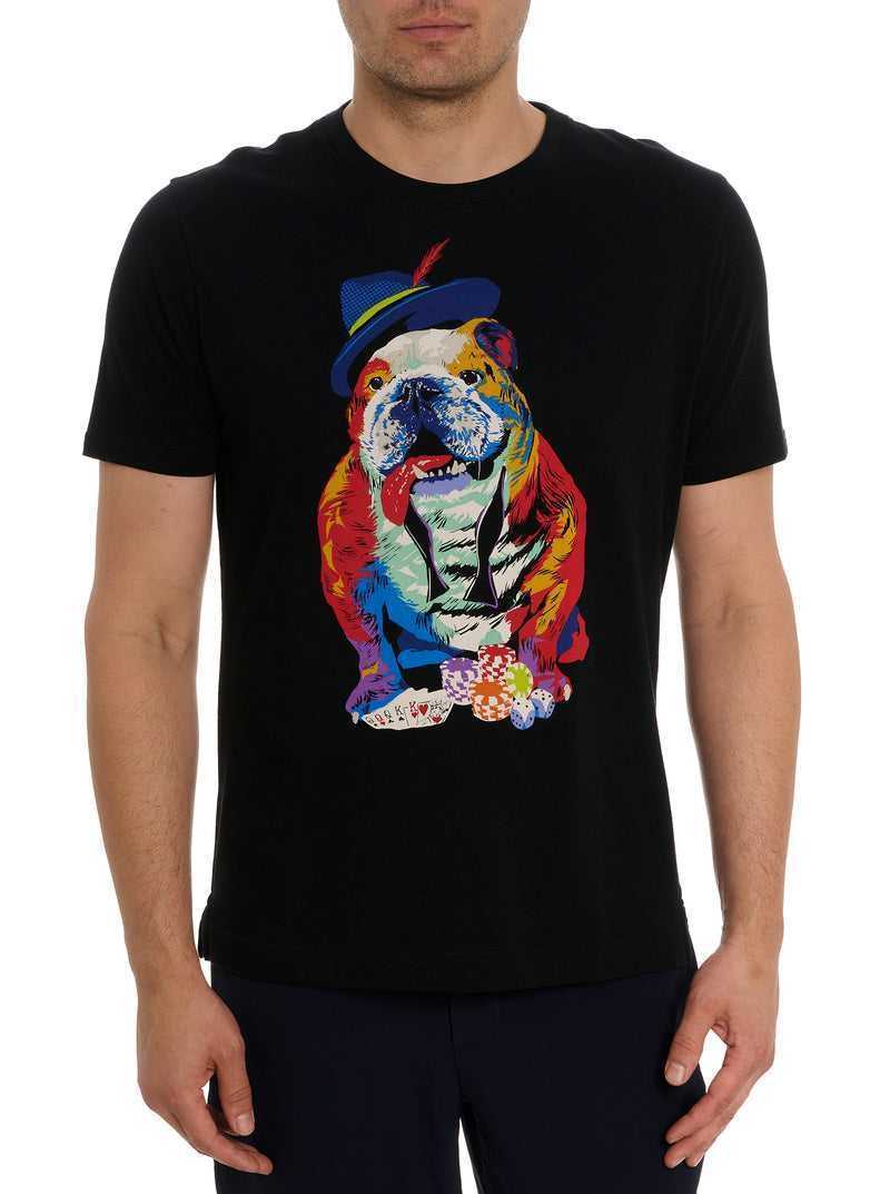 Robert Graham Casino Graham T-shirt Czarne | IQOPEN941