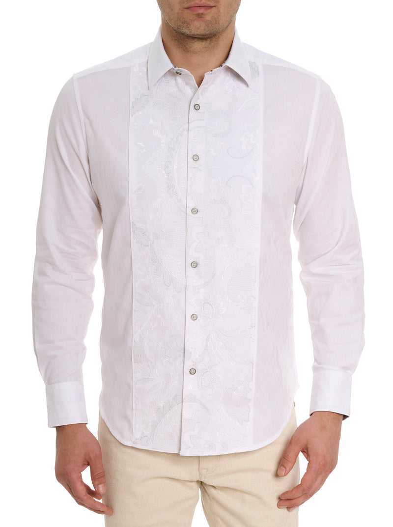 Robert Graham Clarion Long Sleeve Button Down Shirt Białe | HZMPXT726