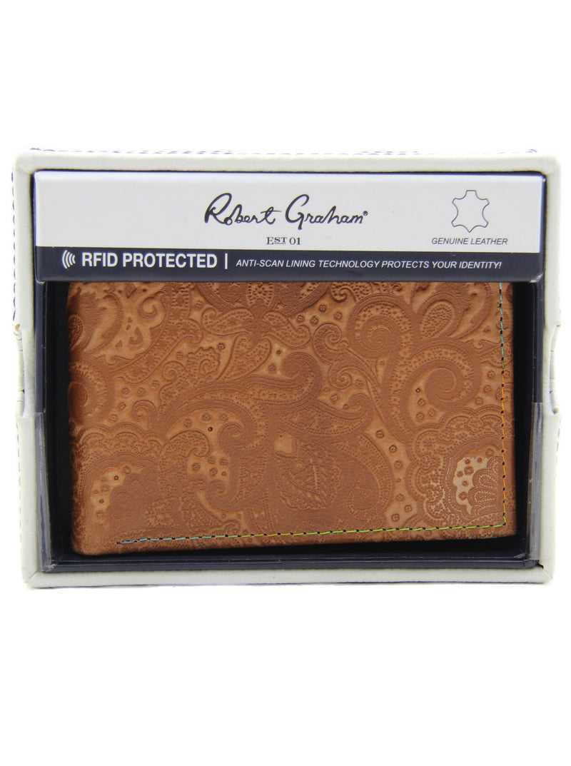 Robert Graham Current Slimfold Wallet Tan | LHBPCD401