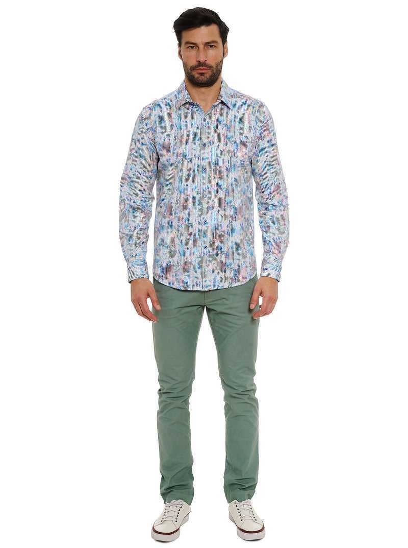 Robert Graham Delray Long Sleeve Knit Shirt Multi | KTZEOX410