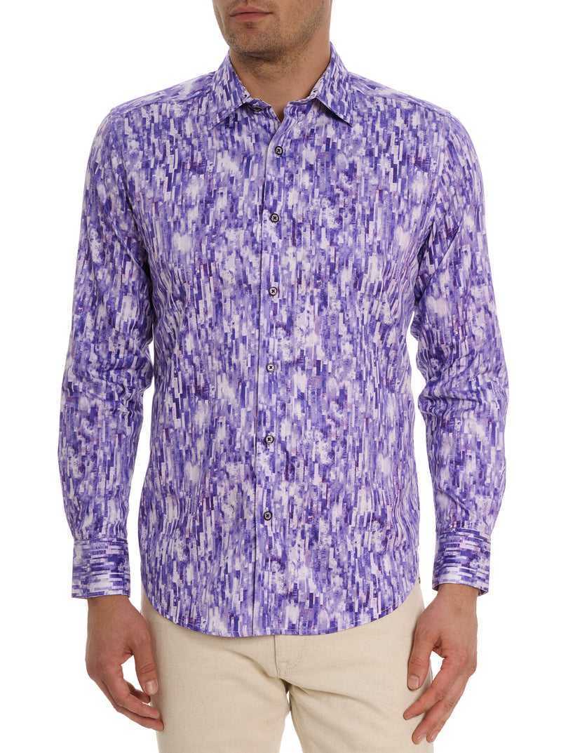 Robert Graham Demeri Long Sleeve Button Down Shirt Niebieskie | MQZNGK654