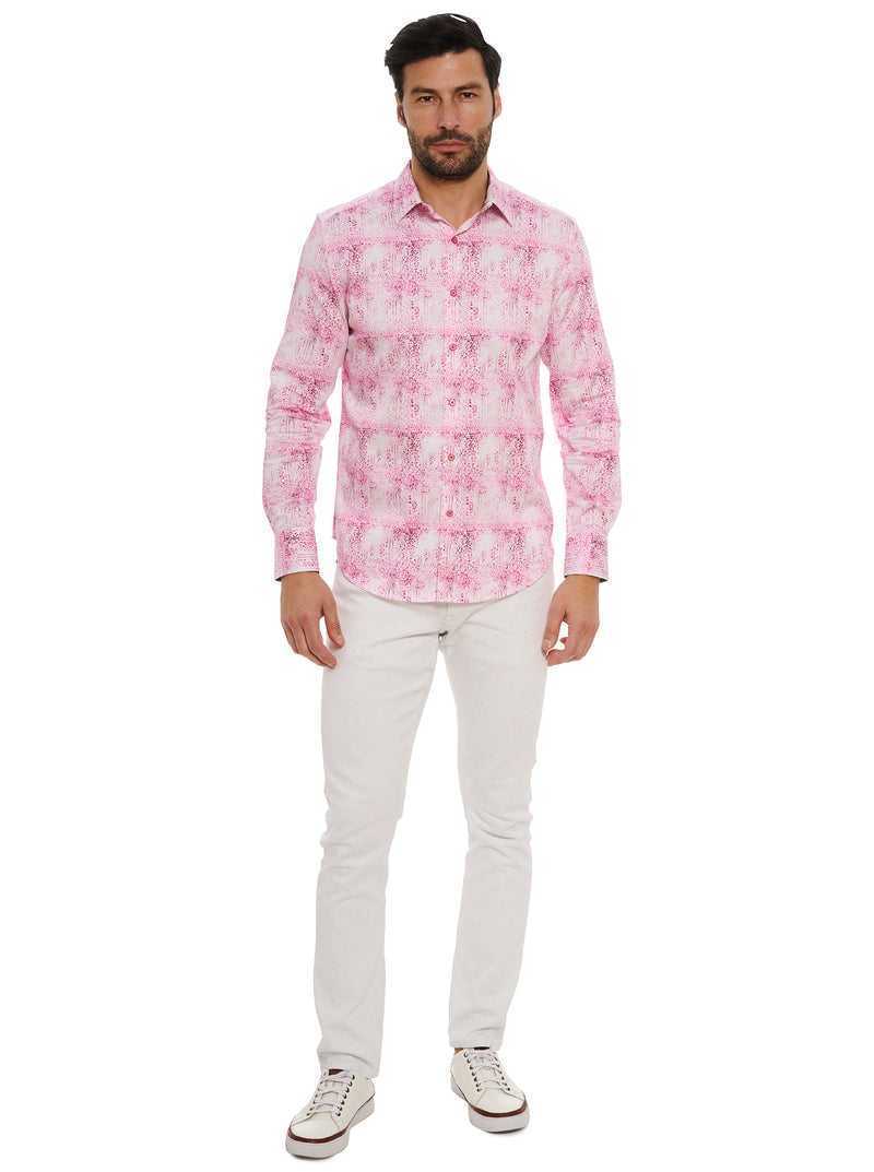 Robert Graham Dreamweaver Long Sleeve Button Down Shirt Różowe | AGIBHO578