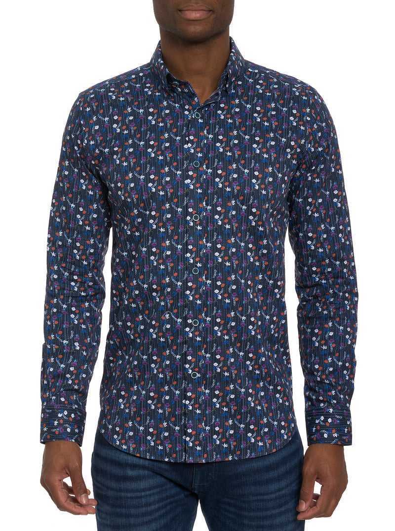 Robert Graham Egger Long Sleeve Knit Button Down Shirt Multi | RDLYQI173