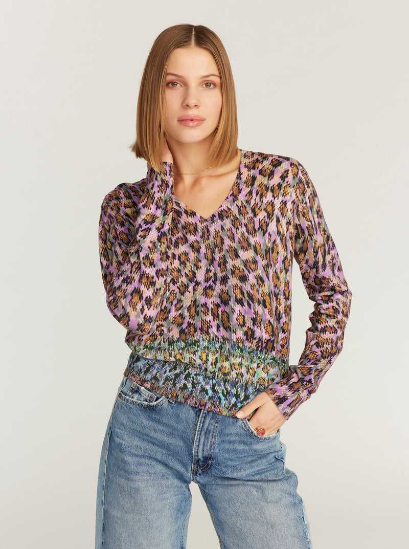 Robert Graham Evelyn Long Sleeve Sweater Multi | KJPVGW489