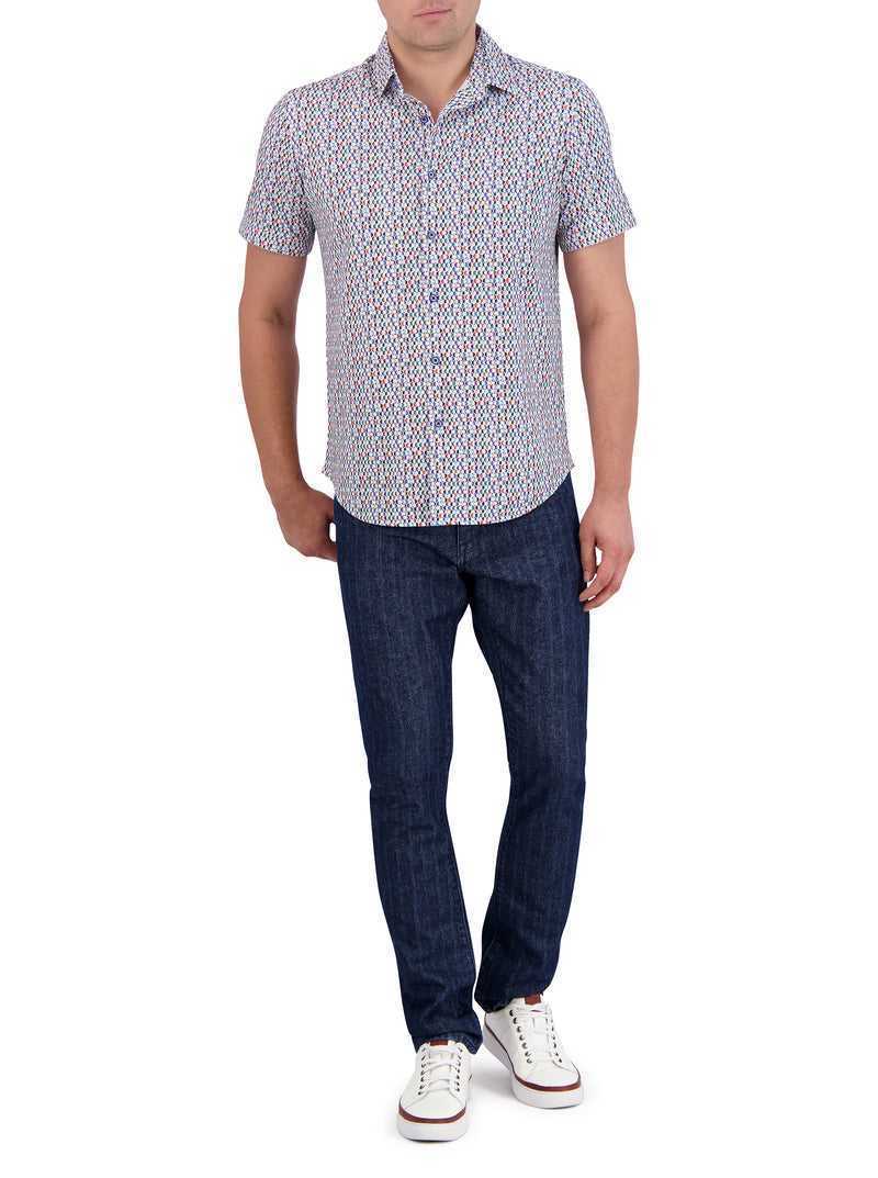 Robert Graham Flamenco Motion Short Sleeve Knit Shirt Multi | MRAVLC673