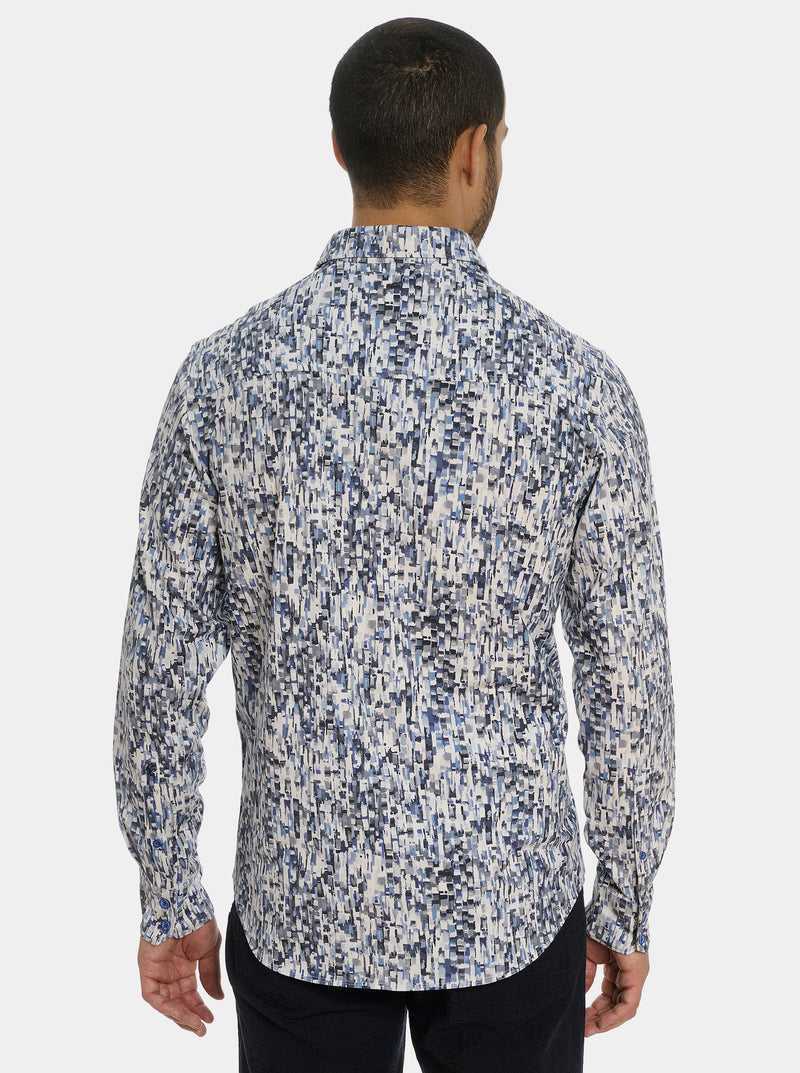 Robert Graham Fragment Long Sleeve Button Down Shirt Niebieskie | WNVLSO015