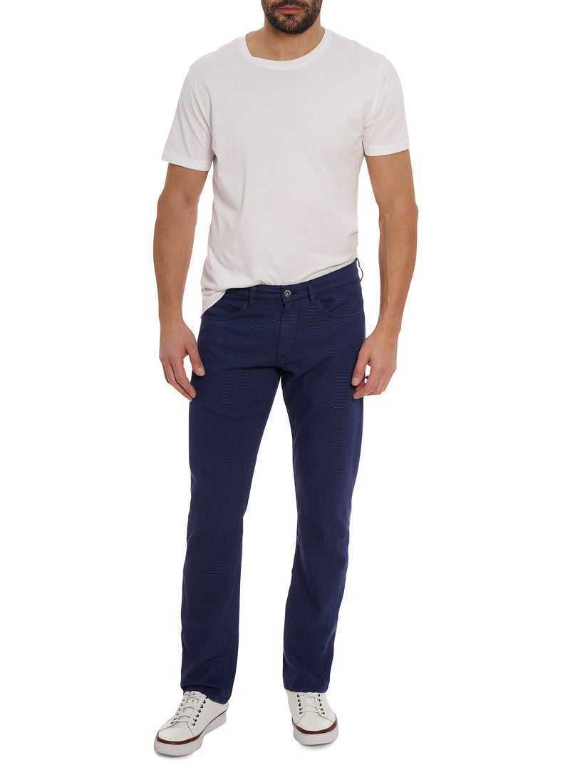 Robert Graham Grant Pant Granatowe | YDIGRO346