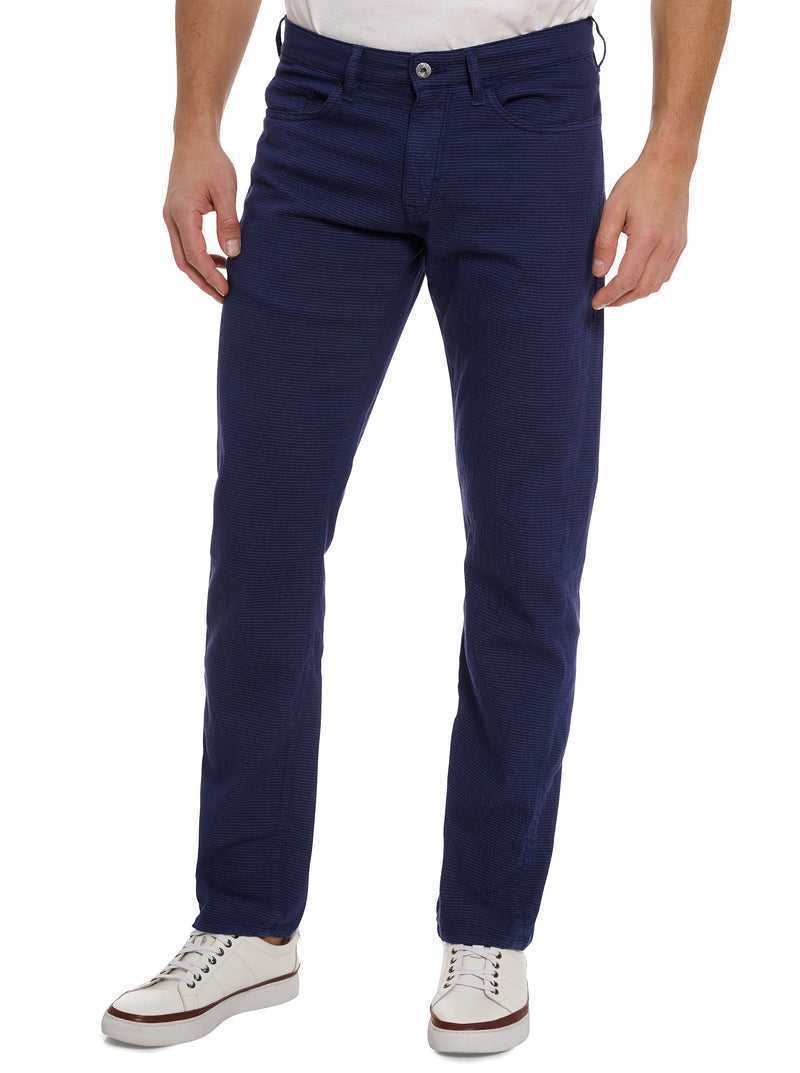 Robert Graham Grant Pant Granatowe | YDIGRO346