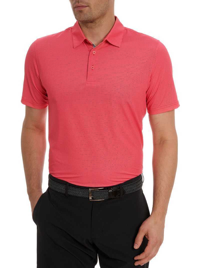 Robert Graham Hyde Performance Polo Szare | WYPVHQ173