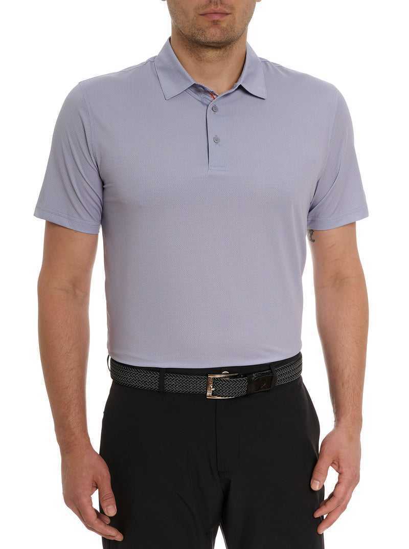 Robert Graham Hyde Performance Polo Szare | WYPVHQ173