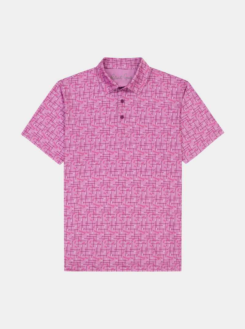 Robert Graham Iron Play Knit Polo Berry | JCBTUQ872