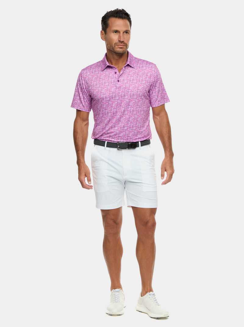 Robert Graham Iron Play Knit Polo Berry | JCBTUQ872