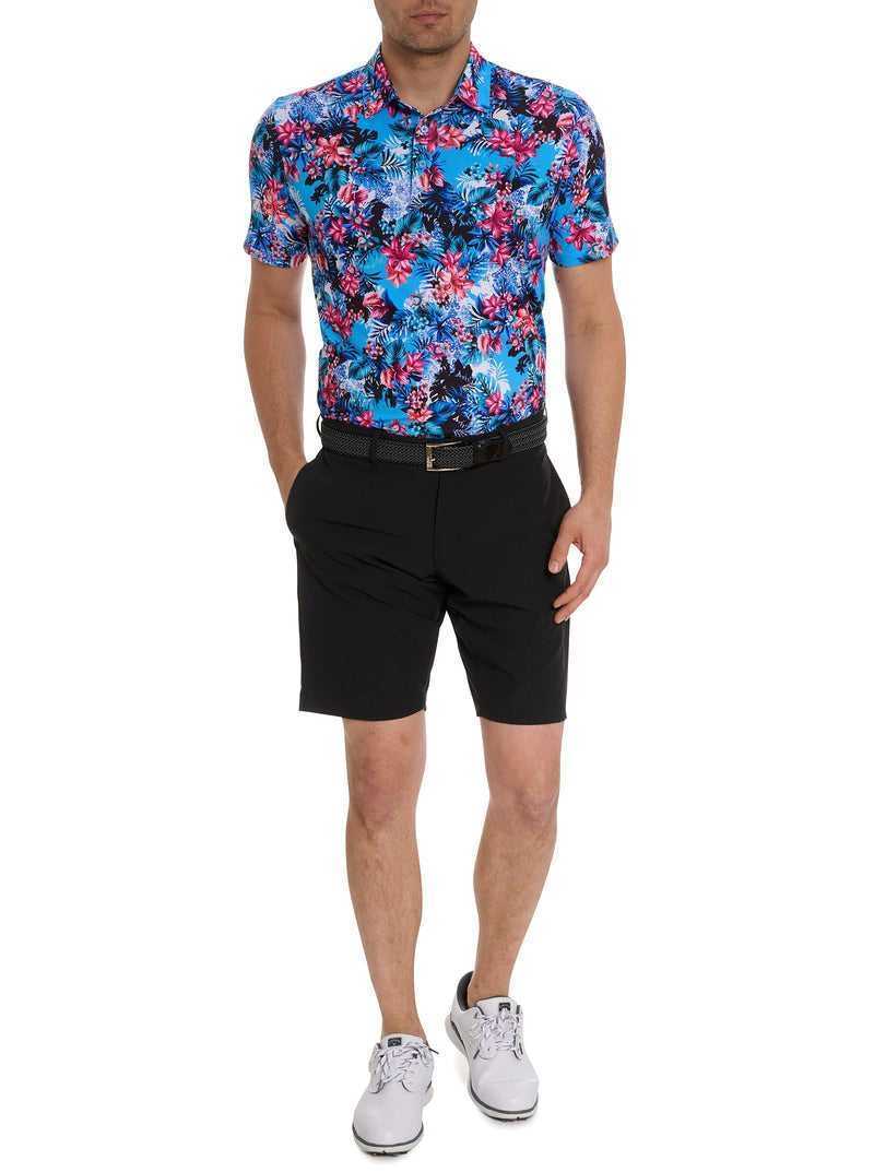 Robert Graham Island Time Polo Niebieskie | THLFWV018