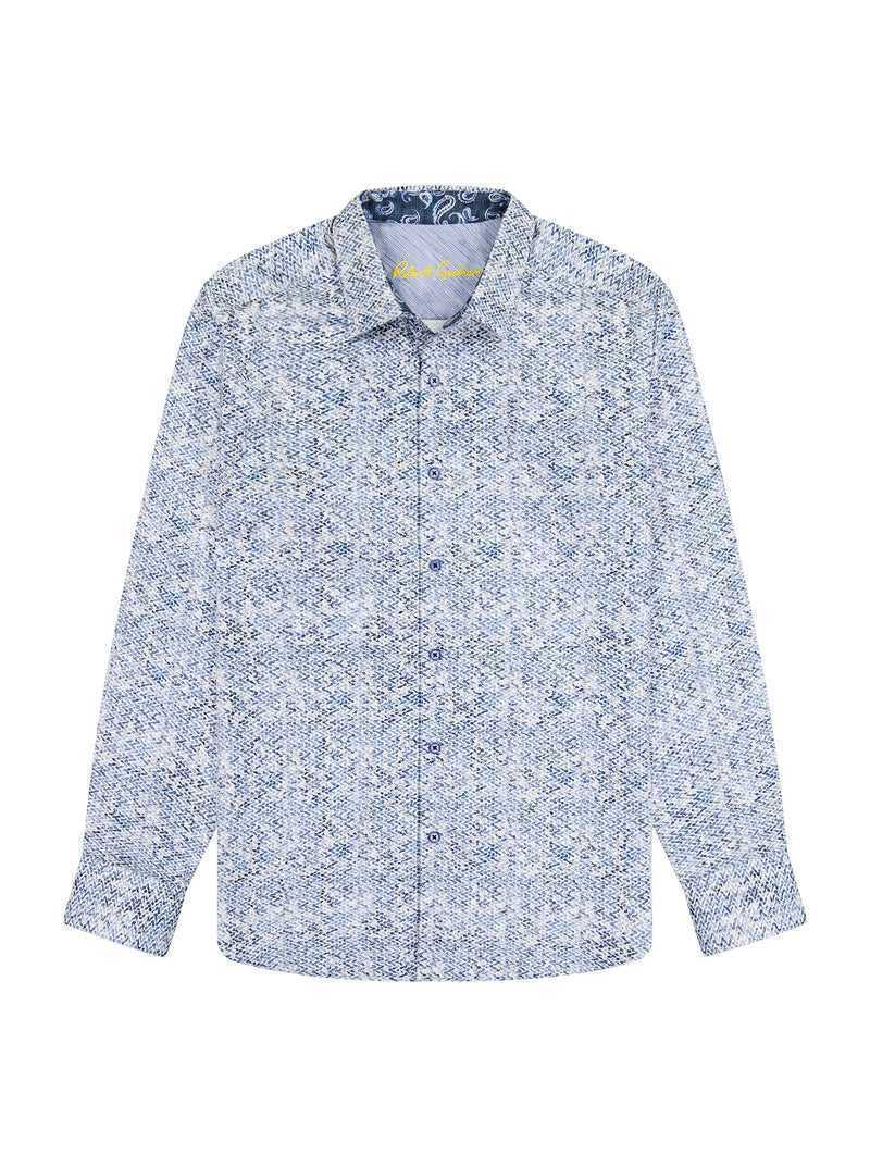 Robert Graham Kaimana Long Sleeve Button Down Shirt Niebieskie | KJGAWP094