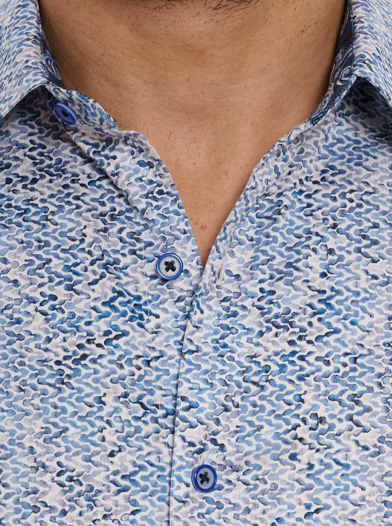 Robert Graham Kaimana Long Sleeve Button Down Shirt Niebieskie | KJGAWP094